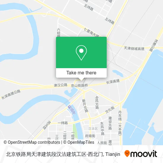 北京铁路局天津建筑段汉沽建筑工区-西北门 map