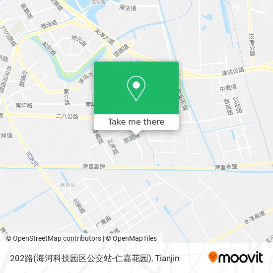 202路(海河科技园区公交站-仁嘉花园) map