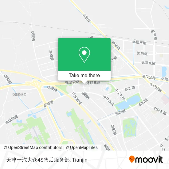 天津一汽大众4S售后服务部 map