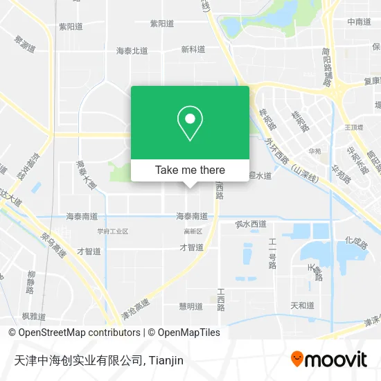 天津中海创实业有限公司 map