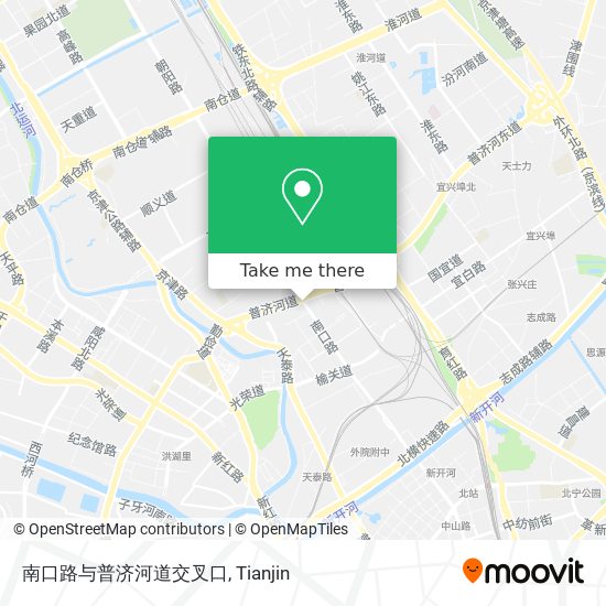 南口路与普济河道交叉口 map