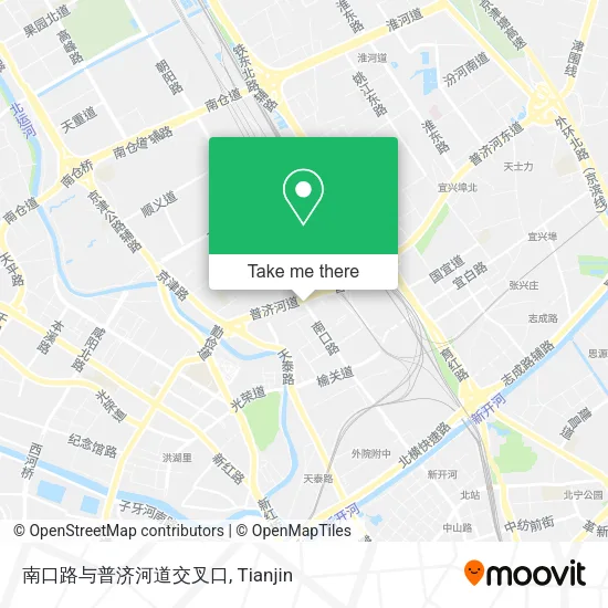 南口路与普济河道交叉口 map