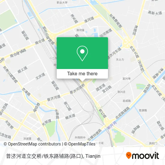 普济河道立交桥/铁东路辅路(路口) map