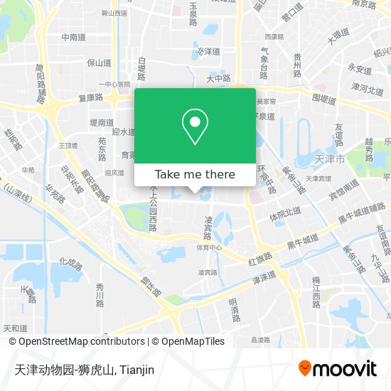 天津动物园-狮虎山 map
