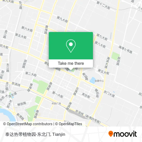 泰达热带植物园-东北门 map