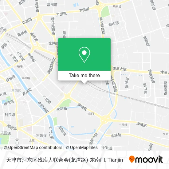 天津市河东区残疾人联合会(龙潭路)-东南门 map
