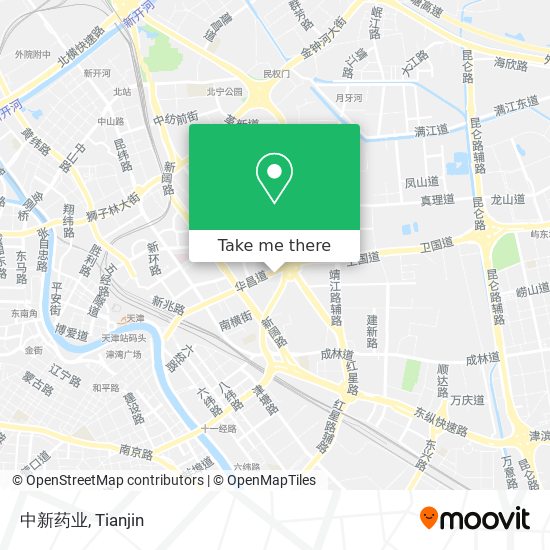 中新药业 map