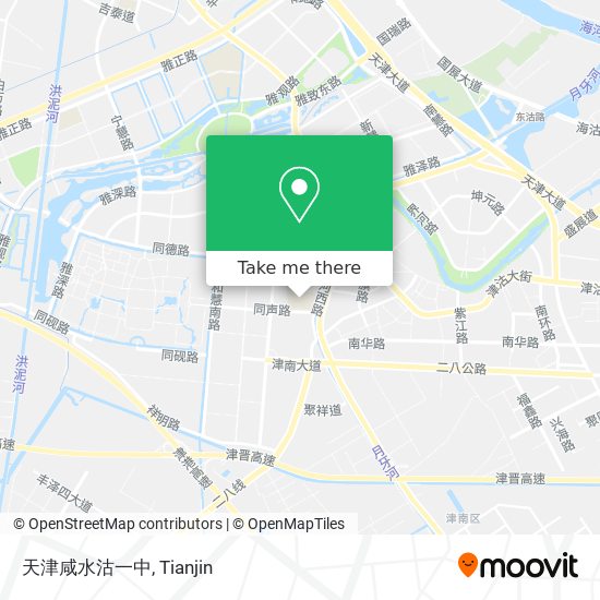 天津咸水沽一中 map