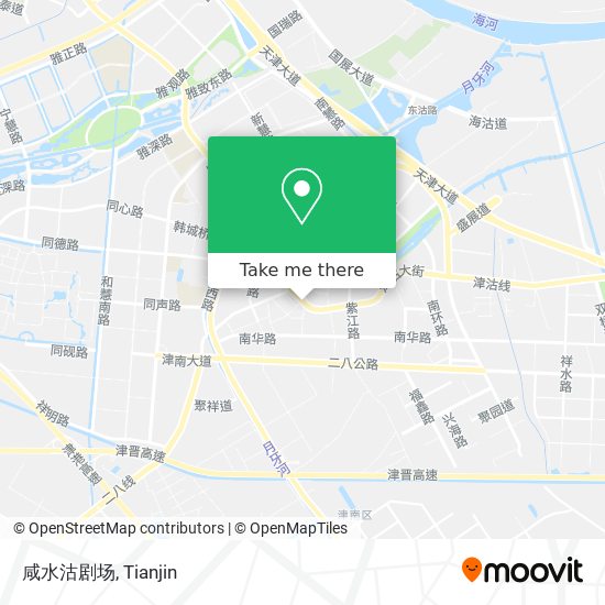 咸水沽剧场 map