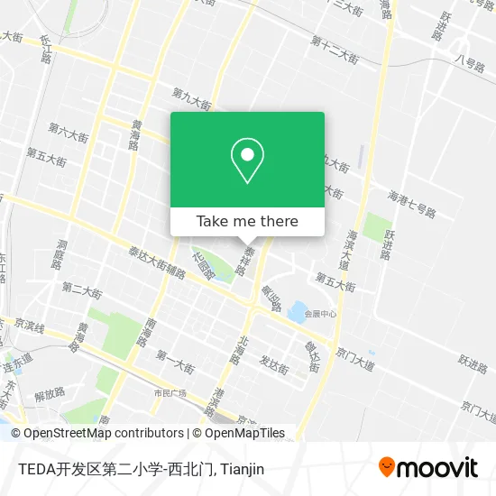 TEDA开发区第二小学-西北门 map