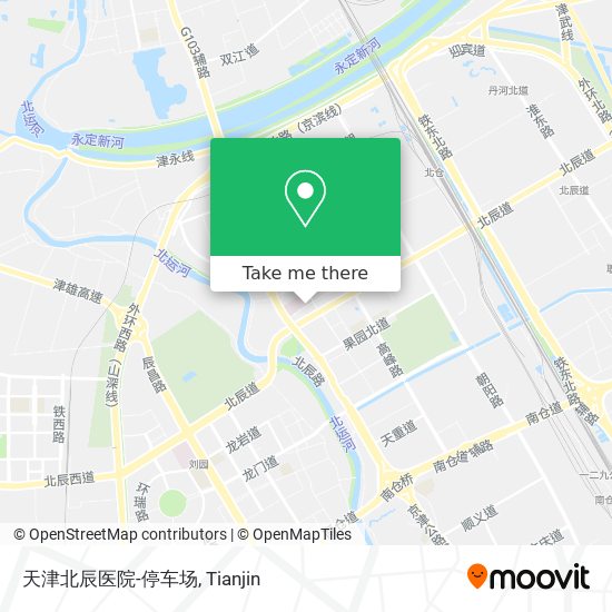 天津北辰医院-停车场 map