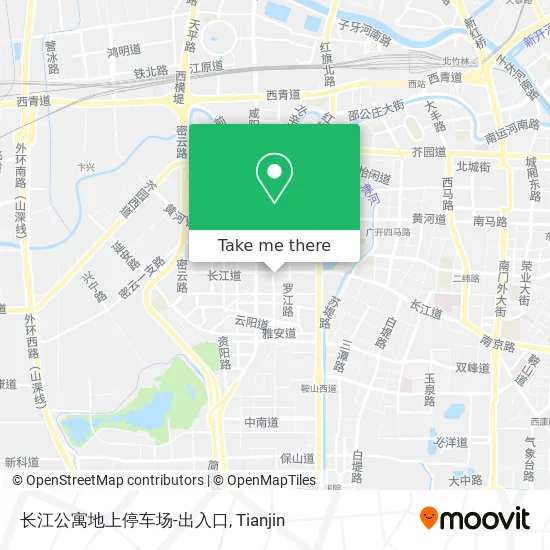 长江公寓地上停车场-出入口 map