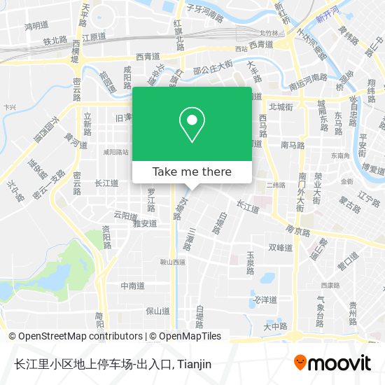 长江里小区地上停车场-出入口 map