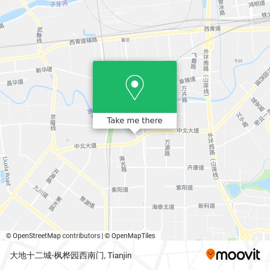 大地十二城-枫桦园西南门 map