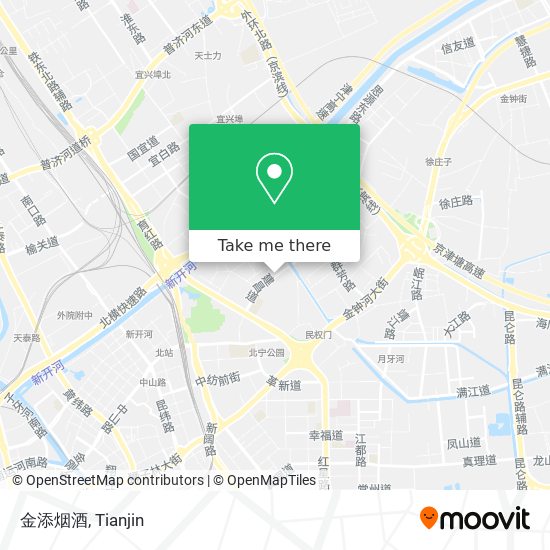金添烟酒 map