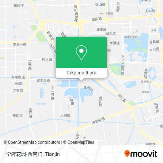 学府花园-西南门 map