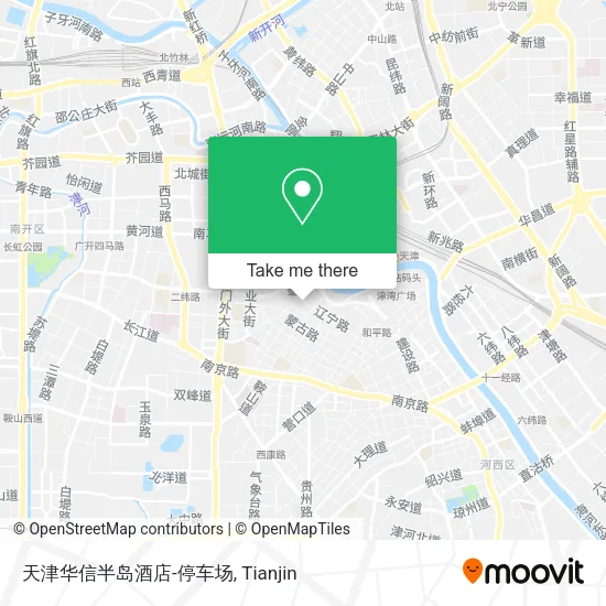 天津华信半岛酒店-停车场 map