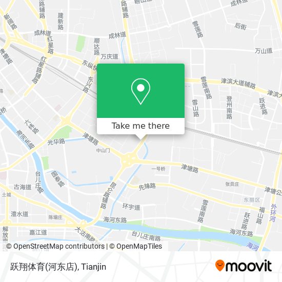 跃翔体育(河东店) map