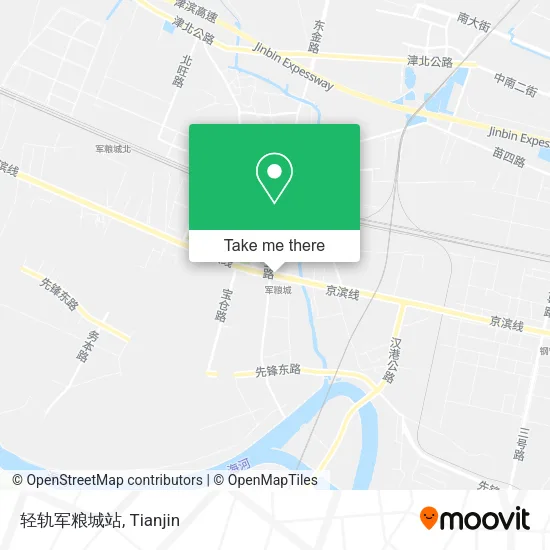 轻轨军粮城站 map