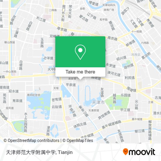 天津师范大学附属中学 map