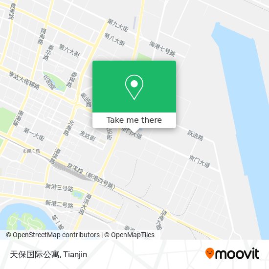 天保国际公寓 map