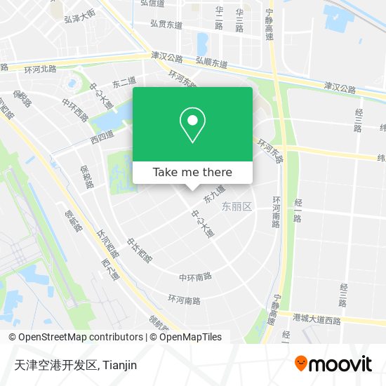 天津空港开发区 map