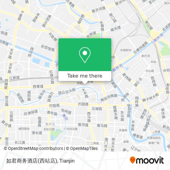 如君商务酒店(西站店) map