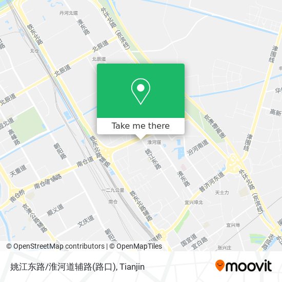 姚江东路/淮河道辅路(路口) map