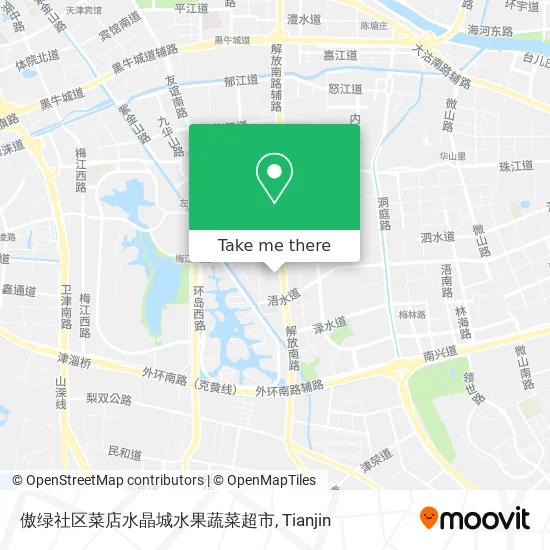傲绿社区菜店水晶城水果蔬菜超市 map