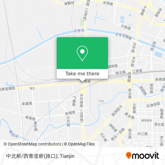 中北桥/西青道桥(路口) map