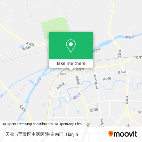 天津市西青区中医医院-东南门 map
