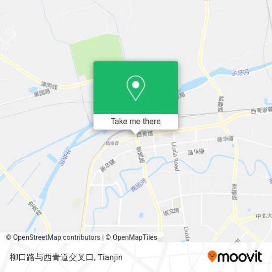 柳口路与西青道交叉口 map