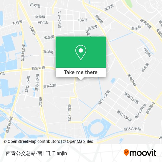 西青公交总站-南1门 map