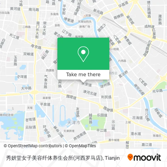 秀妍堂女子美容纤体养生会所(河西罗马店) map