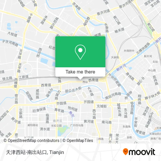 天津西站-南出站口 map