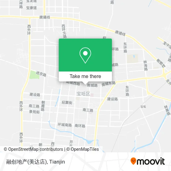 融创地产(美达店) map