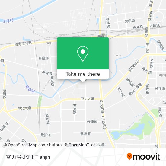 富力湾-北门 map