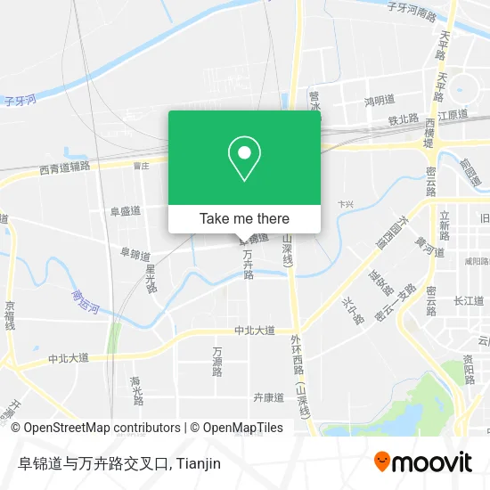 阜锦道与万卉路交叉口 map