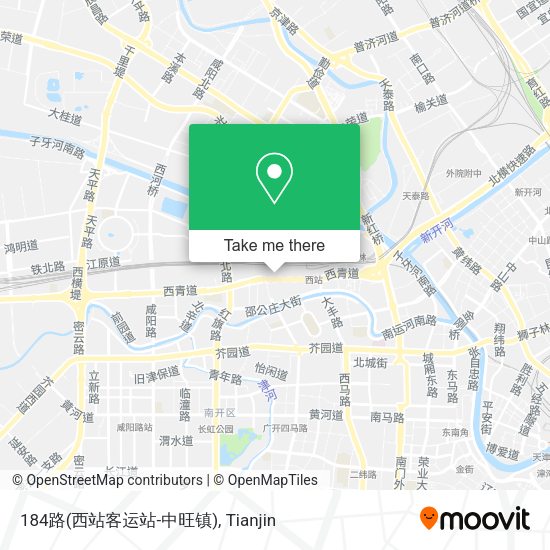 184路(西站客运站-中旺镇) map