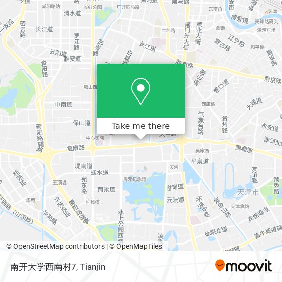 南开大学西南村7 map