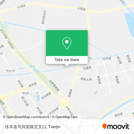 佳丰道与兴安路交叉口 map