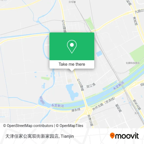 天津佳家公寓双街新家园店 map