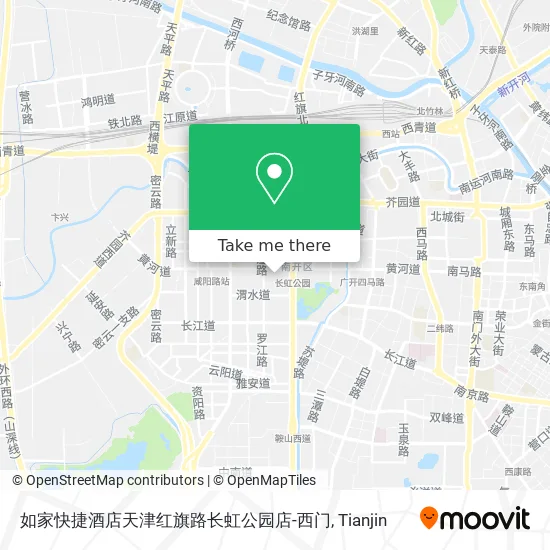 如家快捷酒店天津红旗路长虹公园店-西门 map