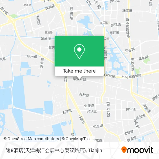速8酒店(天津梅江会展中心梨双路店) map