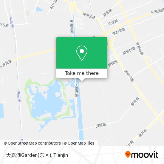 天嘉湖Garden(东区) map