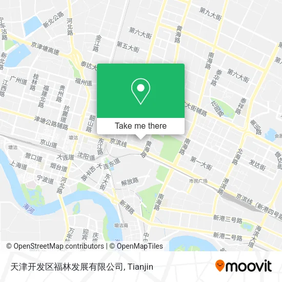 天津开发区福林发展有限公司 map