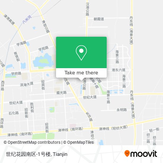 世纪花园南区-1号楼 map