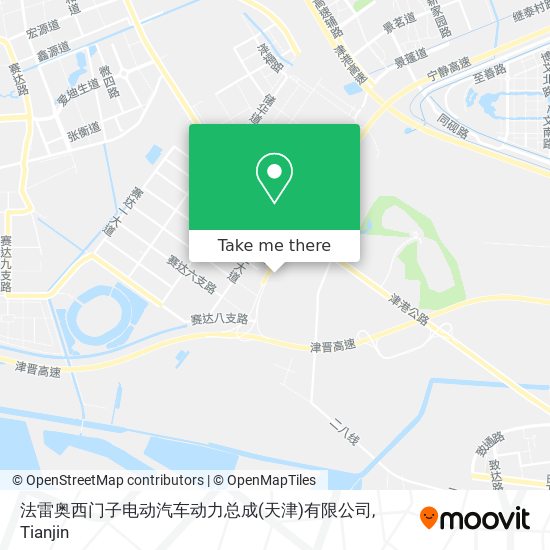 法雷奥西门子电动汽车动力总成(天津)有限公司 map