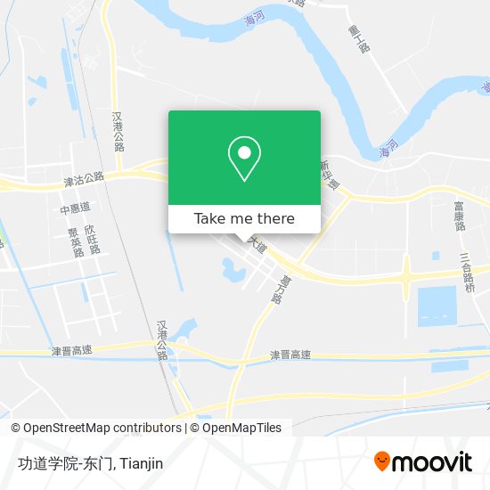 功道学院-东门 map