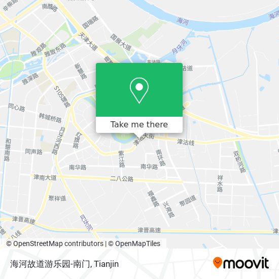 海河故道游乐园-南门 map